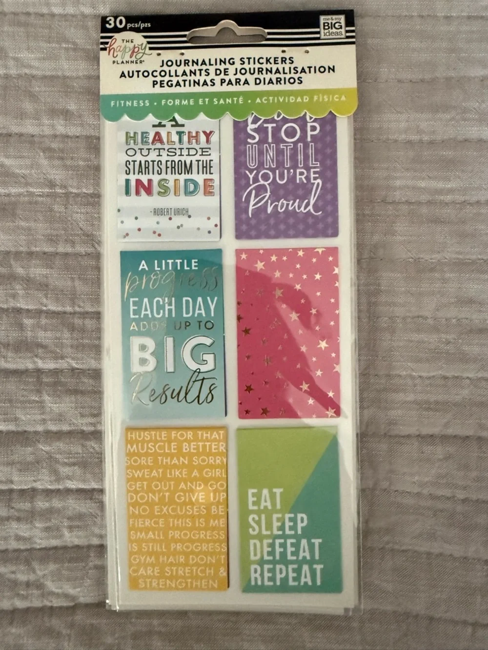 The Happy Planner Motivational Journaling Stickers - Multicolor